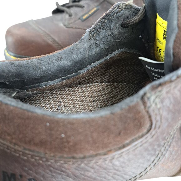 Dr Martens Brown Leather Steel Toe Safety Shoes Size UK 5 Womens 7 Mens 5 Work - Picture 10 of 13